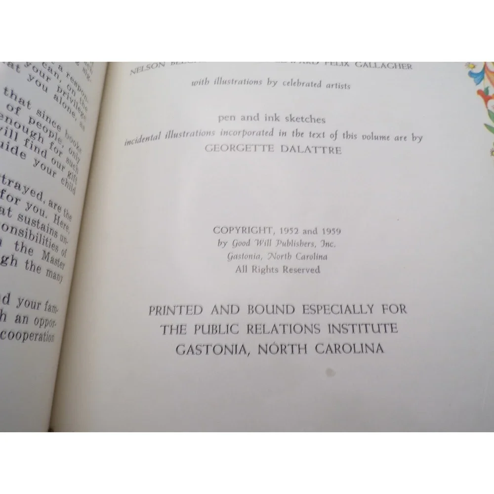Hope of Nation Family‎ Life Vintage 1952 Religious Book Good Will